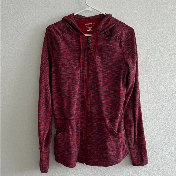 Light Athletic Red and Blue Jacket Hoodie - Picture 1 of 3